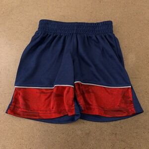 Cheetah Boys Size 4 Navy Blue Red Pull On Elastic Waist Athletic Shorts New